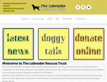 Tablet Screenshot of labrador-rescue.com