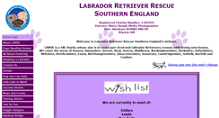 Desktop Screenshot of labrador-rescue.org.uk